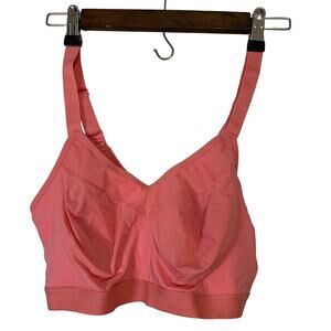 A511160 CUDDL DUDS Smooth Micro Extra Support Bralette Bright Coral XL